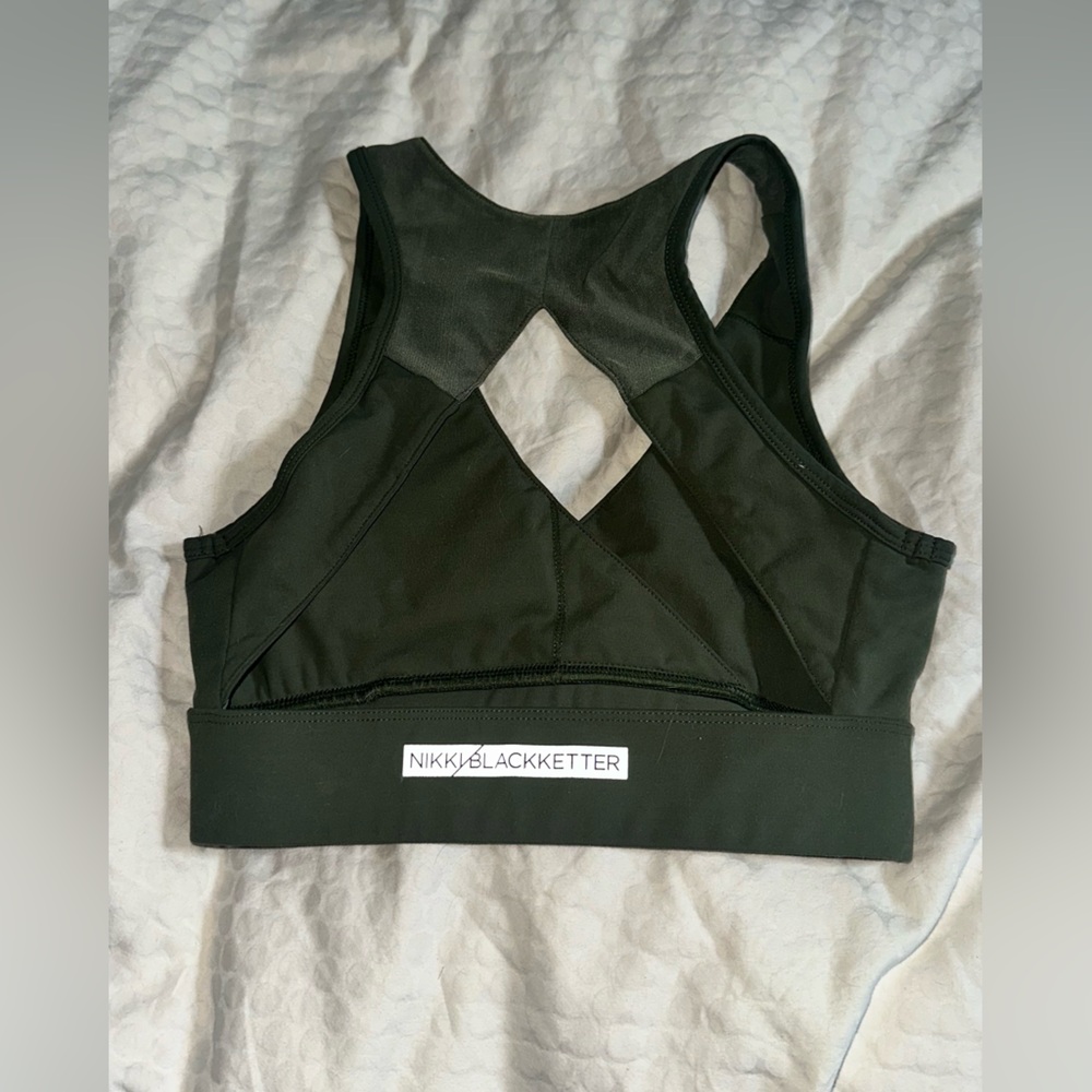 Gymshark Nikki Blacketter limited edition Khaki Green Sports Bra
